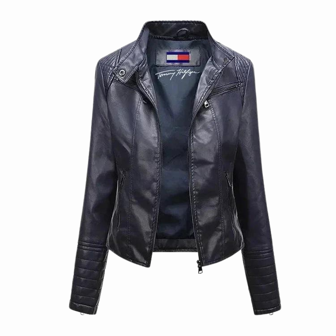 Klassische Lederjacke