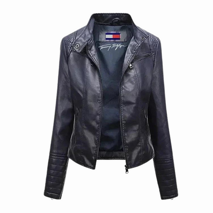 Klassische Lederjacke