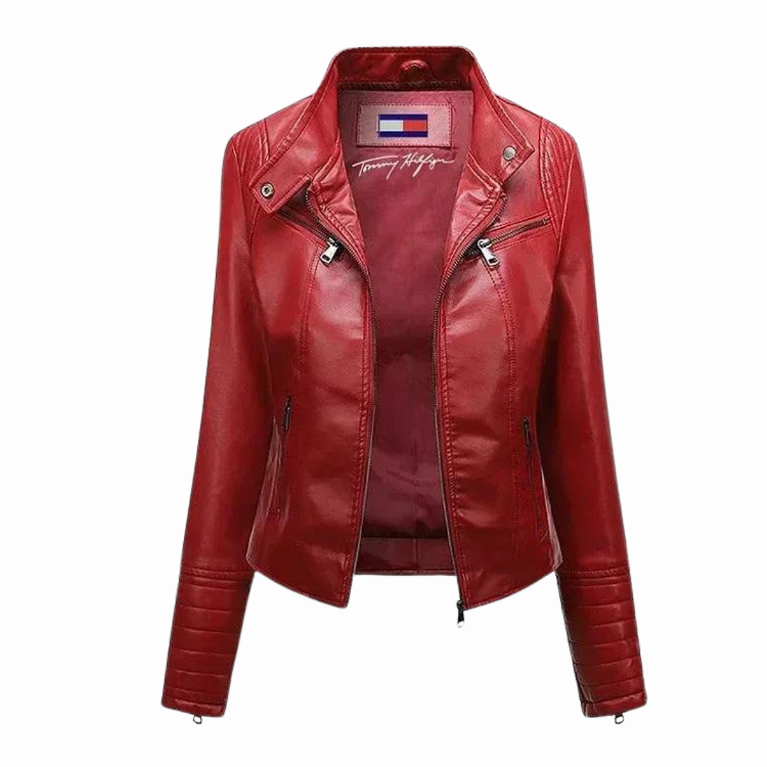 Klassische Lederjacke